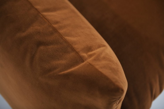 Image 1 of Rare canapé Marenco vintage ancien en velours, conçu par Mario Marenco pour Arflex Italie.