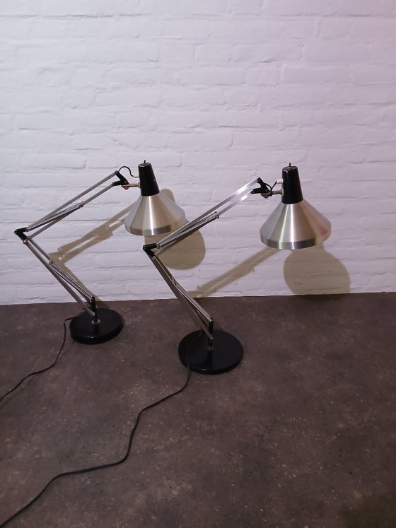 Architecten Bureaulamp T9, Hala Zeist - Vintage, Tafellampen, Metaal, Zilver (foto 4 van 8)
