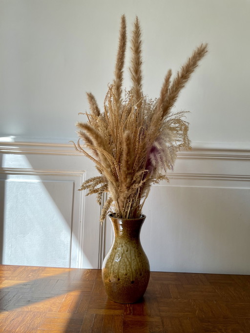 Geglazuurde steengoed vaas