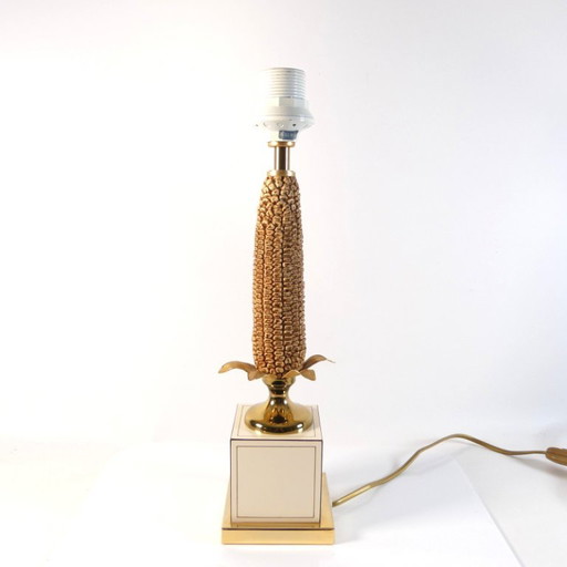 Lampe de table vintage française Le Dauphin "Maizieres" style Hollywood Regency