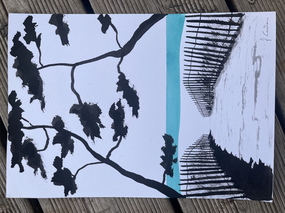 Image 1 of Gouache and India ink on 300g paper. 30x21cm