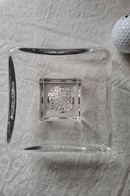 Berta Vallien for Kosta Boda glass object Seven Days- Sunday Golf