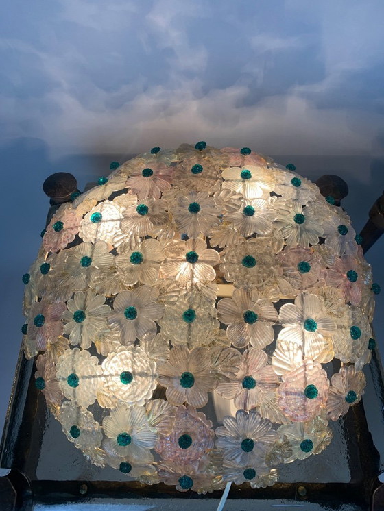 Image 1 of Seguso vetri d’arte pair of flush mount 