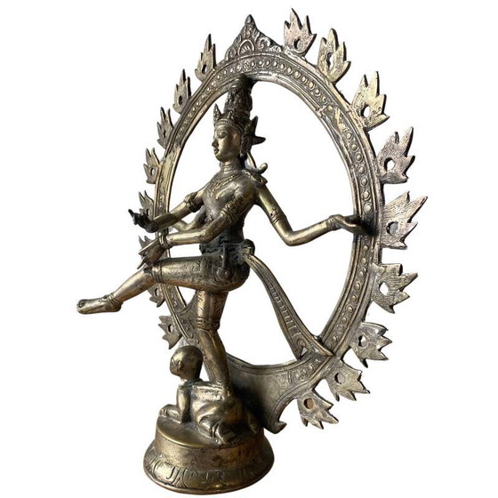 Rare Bronze Shiva Nataraja du Ladakh – Style Himalayen – 33.5 cm – 1.8 kg – Sculptures (photo 8 of 10)