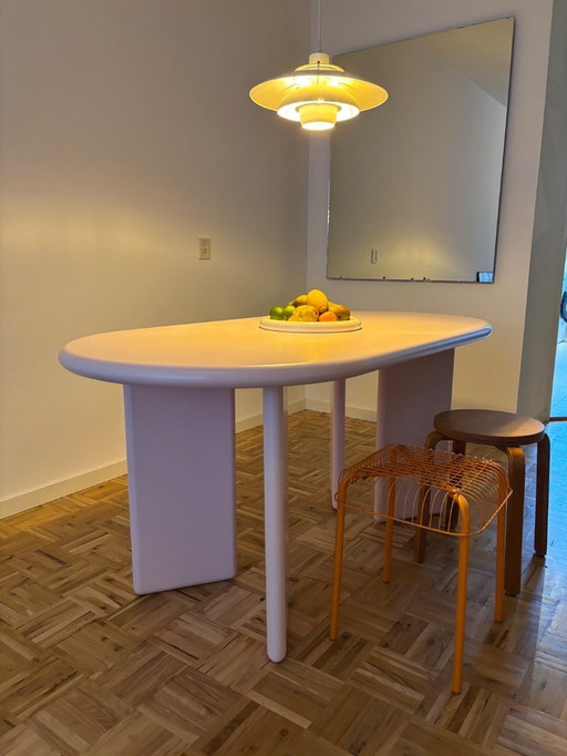 Oval round table wood Gustaf Westman Style