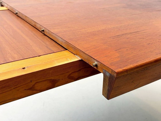 Image 1 of Table à manger danoise en teck par Erik Riisager Hansen pour Haslev Møbelsnedkeri, 1960