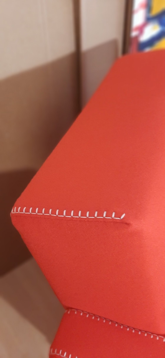 Image 1 of Cassina 2 Poltrona 637 Utrecht Nuova Mai Usata Lampo Rosso Lana 13L