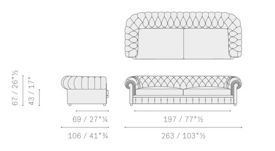 Image 1 of Poltrona Frau Chester leather sofa by Renzo Frau.