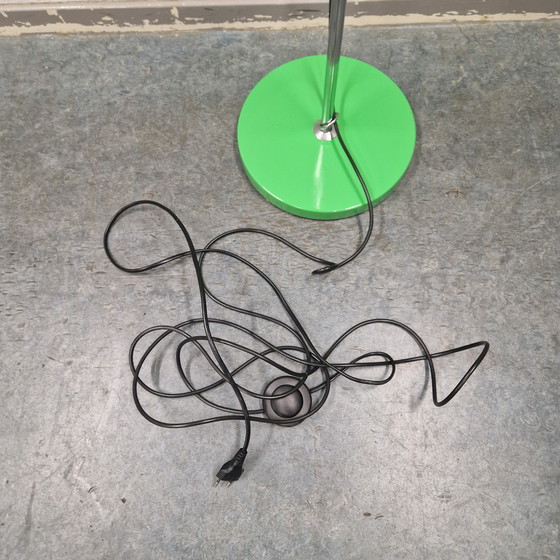 Image 1 of Lampadaire vintage des années 1970, projecteur vert