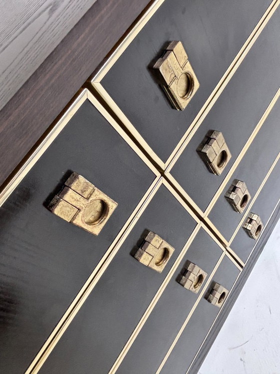 Vintage Brutalistisch Modulair Sideboard – Dressoirs, Brass (photo 5 of 14)