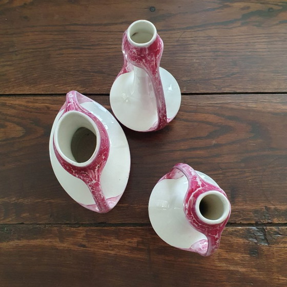 Image 1 of Art Deco vase set NIMY (Belgian pottery ca. 1920)