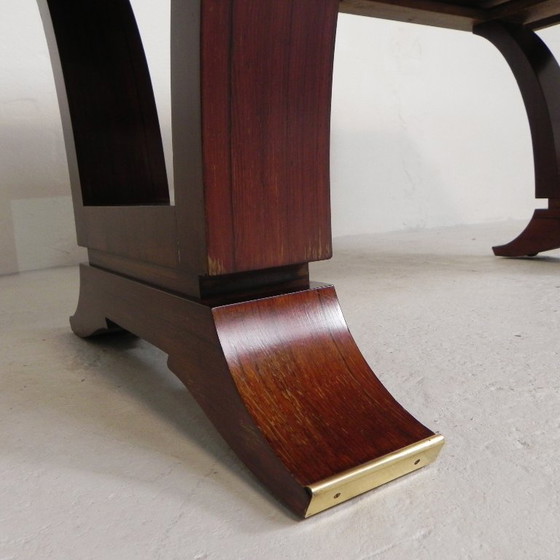 Image 1 of Art-Deco-Esstisch, Palisanderfurnier, ausziehbar auf 248 cm, 1930er Jahre