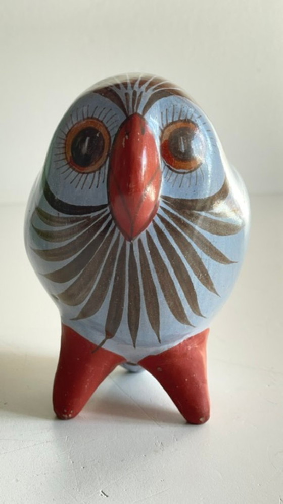 Vintage HANDCRAFTED Ceramic OWL – MEX JP, Decorative Objects (photo 9 of 35)