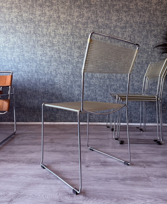 Image 1 of 4x Spaghettistoelen van Giandomenico Belotti voor Alias, ca.80s