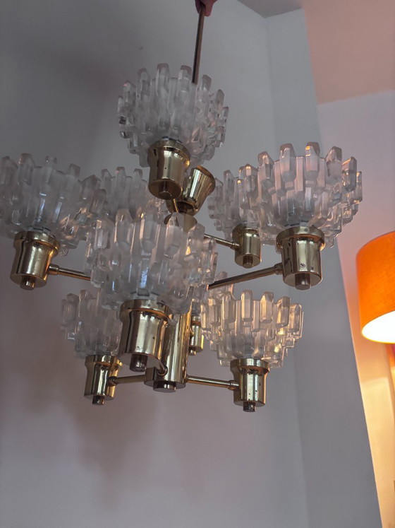 Lampadario Mid Century Hans Agne Jakobsson – Hans-Agne Jakobssen, Glass (photo 9 of 10)