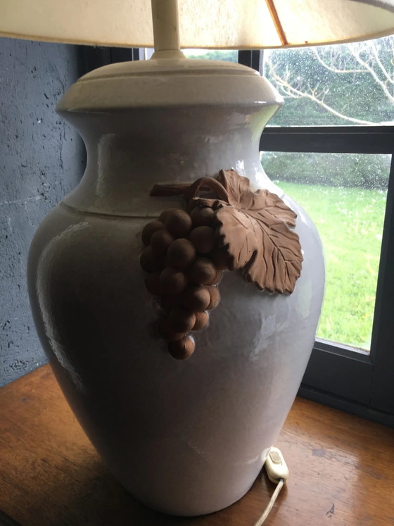 Ceramic lamp in the shape of a bunch of grapes. – Table lamps, Porcelain, Vintage (photo 8 of 8)