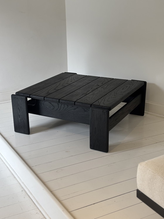 Image 1 of Black wooden coffee table - sleek and robust design