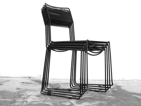 Image 1 of Vier "Spaghetti"-Stühle von Sintesi Italien, Produktion in der Minimalismus-Ära der 70er Jahre
