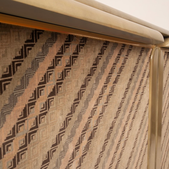Sideboard aus Pergament und Missoni-Stoff von Angelo Mazzola für Salpol, 1980 – Martin, Wood, Metal (photo 22 of 26)