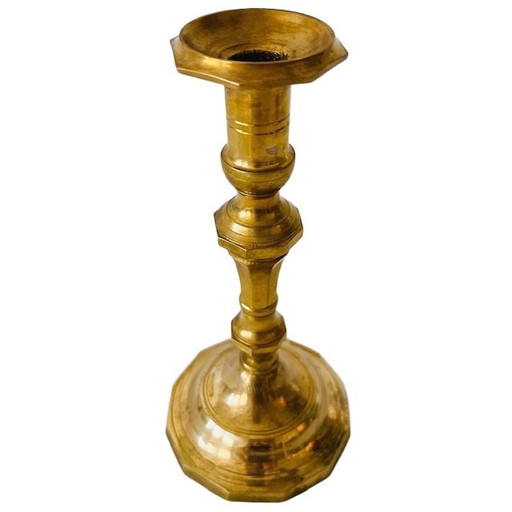 Vintage brass gold candlestick