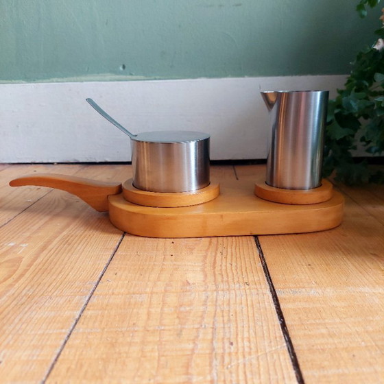 Image 1 of Set latte e zucchero Arne Jacobsen Stelton