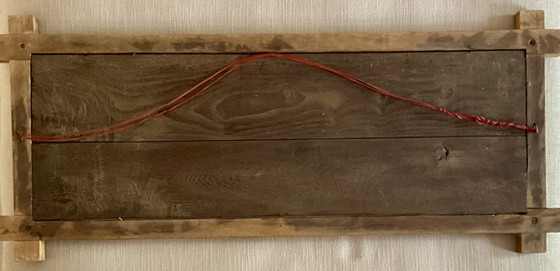 Image 1 of Stampa antica incorniciata di Orens Denizard – Decorazione murale in stile rustico francese, cornice in rovere, circa 1905-1913