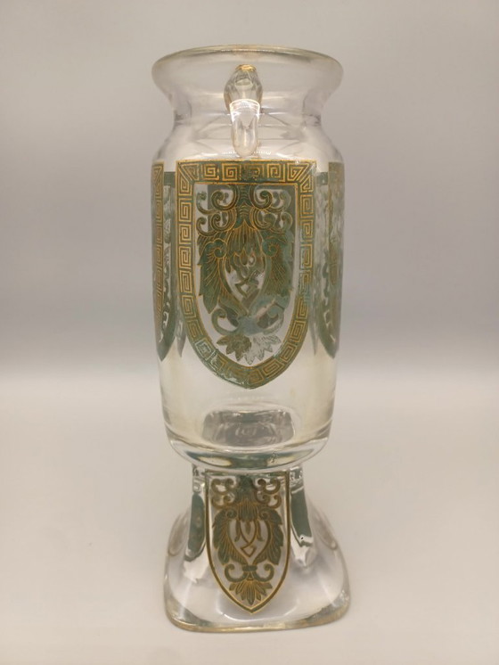 Image 1 of vase amphore estampillé L'Escalier de Cristal Paris 1900