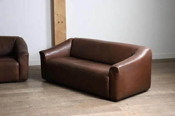 Image 1 of Gruppo di sedute De Sede DS-47 in pelle di bufalo, anni '70