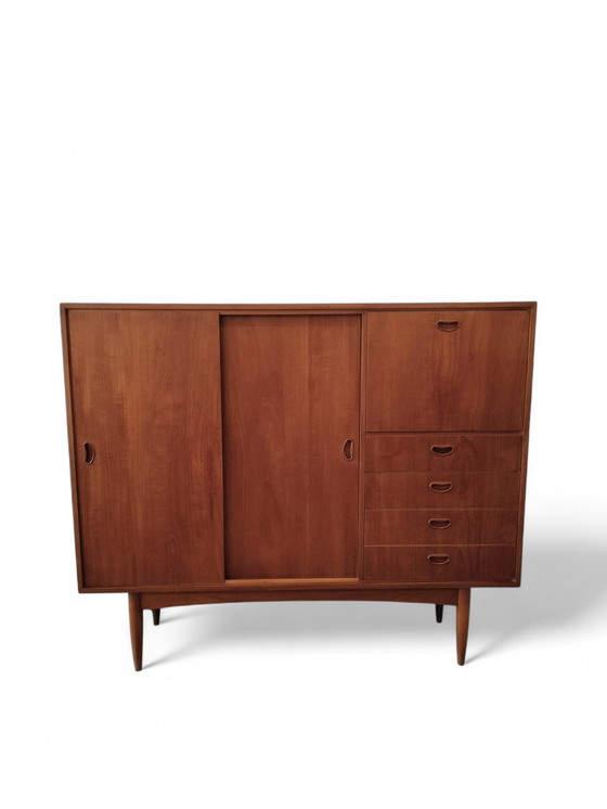 Image 1 of Credenza alta vintage in teak degli anni '60