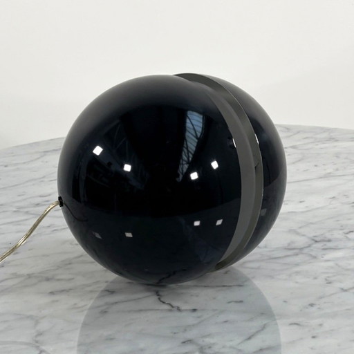 Black Sphera Table Lamp by Andrea Modica for Lumess, 1970s