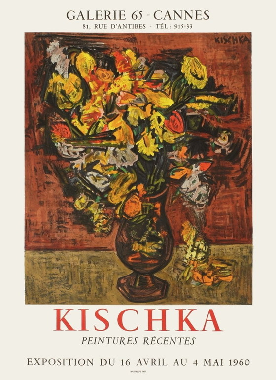 Image 1 of Isis KISCHKA Expo 60 - Galerie 65 Cannes original poster 1960