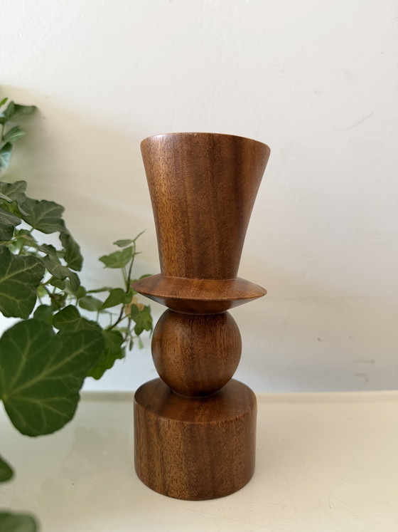 Image 1 of Candeliere in legno di metà secolo