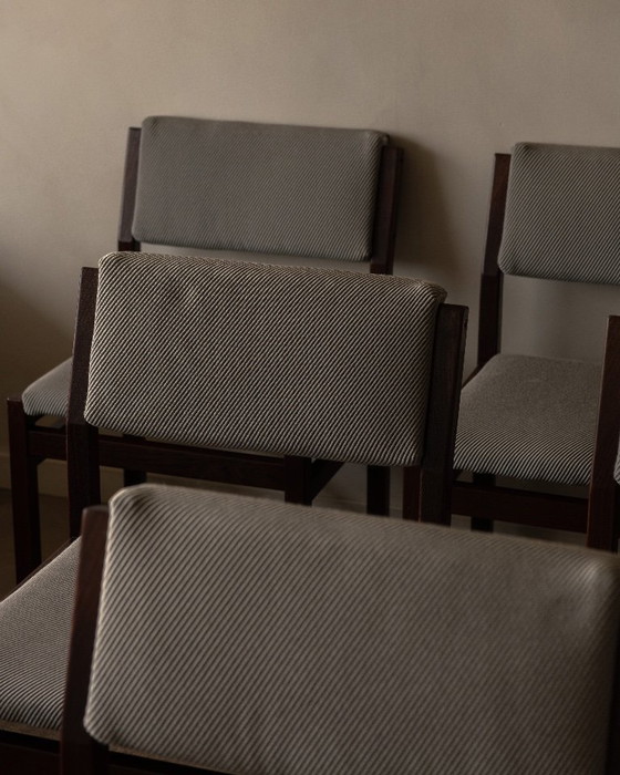 Image 1 of Set di 6 sedie da pranzo Pastoe SA07 – serie giapponese Cees Braakman – anni '60