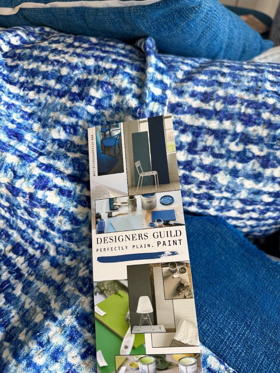 Image 1 of Set of 4 Calligaris chairs with Designers Guild covers – excellent condition