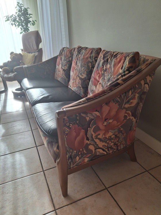 Image 1 of Canapé Pastoe avec 2 fauteuils en cuir