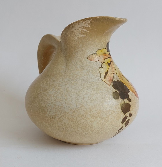 Image 1 of Vintage Brentleigh 1940's English hand painted jug.