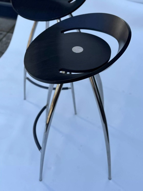 Image 1 of Pair of Sigurdur Thorsteinsson Lyra Barstools