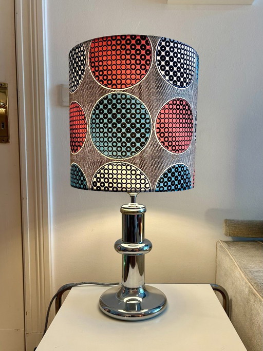 Lampe Mid Century en chrome, années 1960