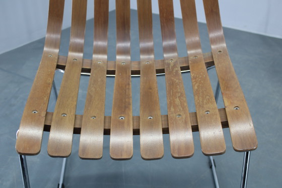 Image 1 of 1980er Satz von sechs skandinavischen Teakholz-Esszimmerstühlen