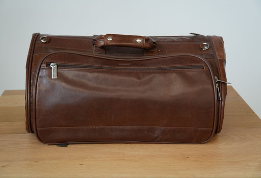 Vintage jaren 80/90 Orna 916 Leren Kleding Tas - Tijdloos Reis Essentieel