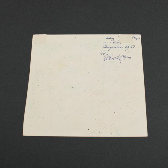 Image 1 of Willem Zwiers (1922-2019) - Cavi beach- Italy - 1957 - mixed media on paper