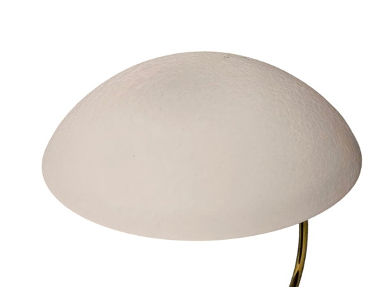 Image 1 of Lampe de table / lampe de bureau noire et blanche, style cosaque, milieu du XXe siècle