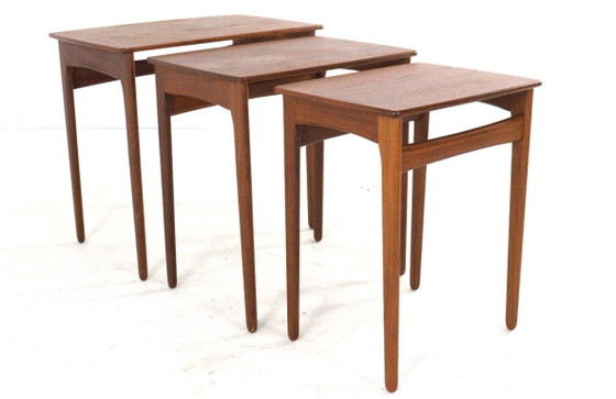 Svend Åge Madsen Nesting Tables Vintage Deens Teak – Svend Age Madsen, Bijzettafels, Wood (photo 16 of 22)