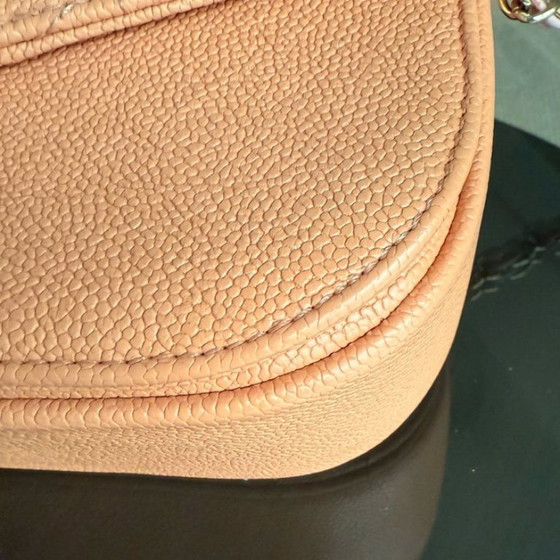 Image 1 of Chanel Coco Curve Cuba Small - Pelle trapuntata color caramello con finiture in oro chiaro, serie 23
