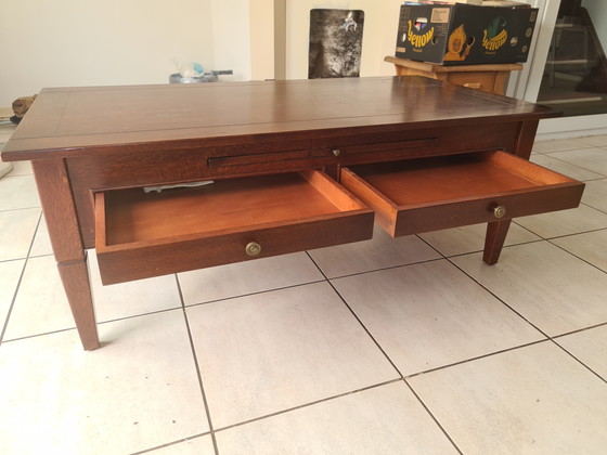Image 1 of Handmade Classic Cherry Wood Coffee Table high quality