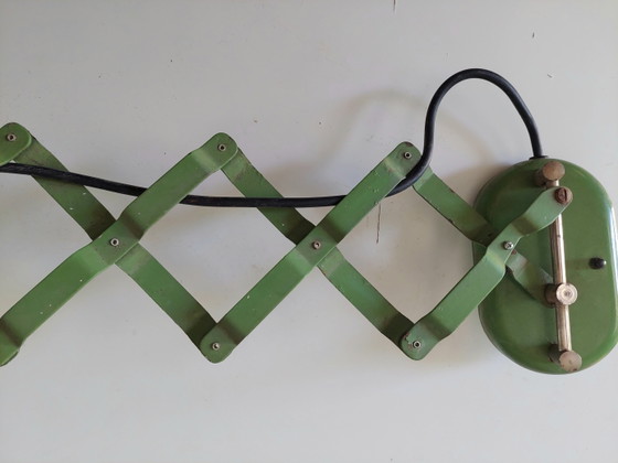Image 1 of 1940'S Industrial Scissor Wall Light.
