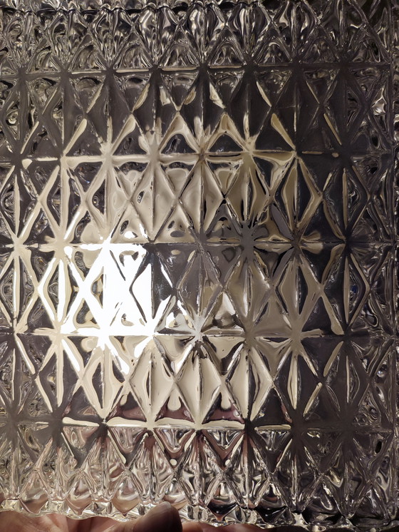 Image 1 of Vintage Guro 1970s Ceiling Lamp Ceiling light glass square