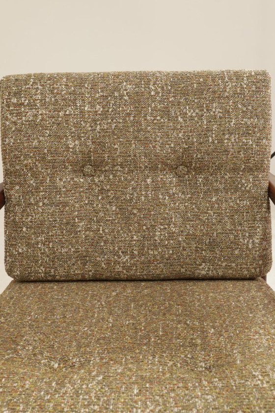 Image 1 of Scandinave modern longue chair green granola 1960 design by Z.Baczyk