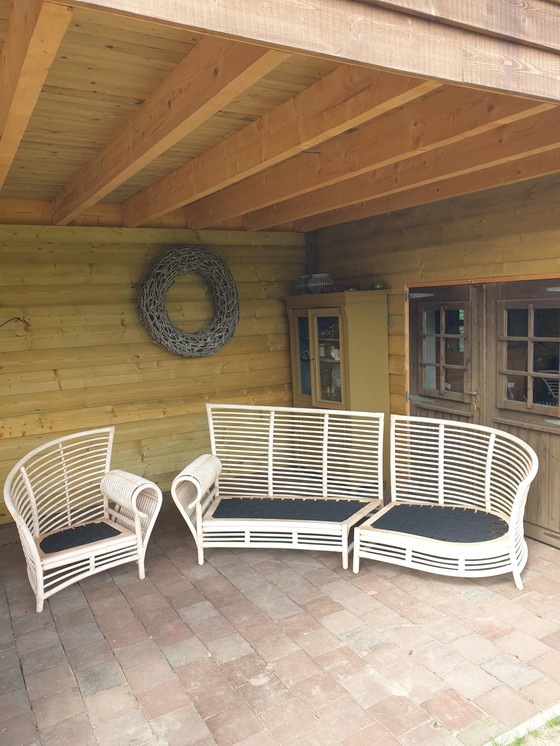 Image 1 of Mooie Royale Vintage Schütz 3-zits Bank + Fauteuil