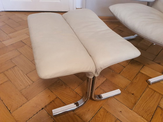 Image 1 of Sillón De Sede DS-2030 + Reposapiés / Otomana Arena / Cromo